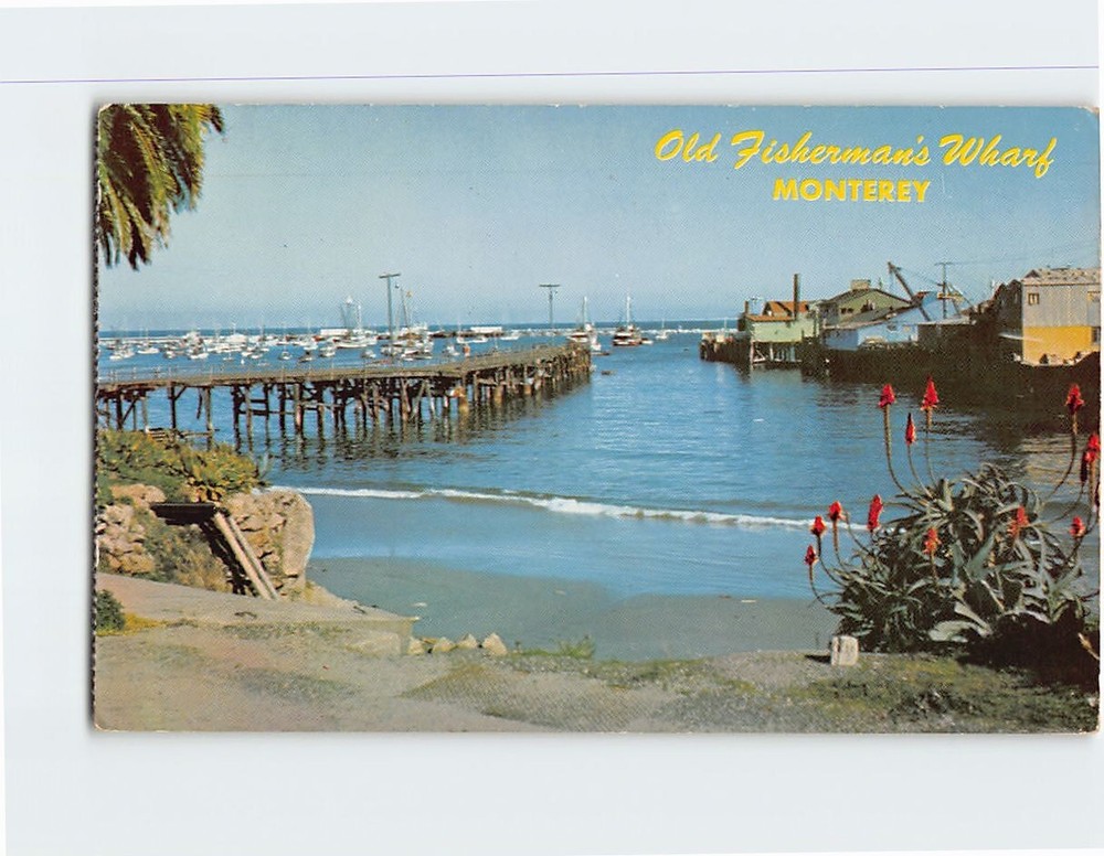 Postcard Fisherman's Wharf Monterey California USA