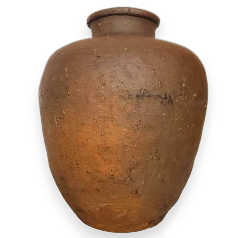 Bizen Pottery Jar Edo Period 18th C Japanese Antique Ceramic Vase Vessel 12 inch