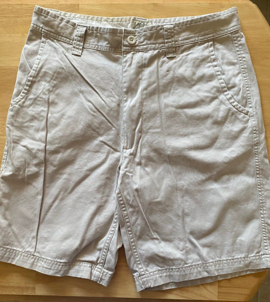 Men's St. John's Bay Classic Khaki Shorts Size 34, Inseam 10 Inch