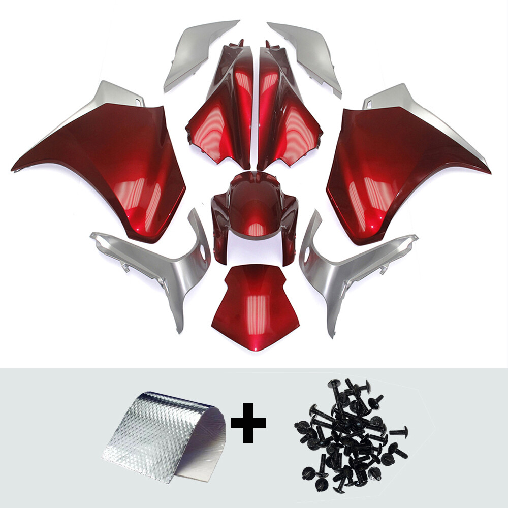 Red Injection Fairing Kit For Honda VFR1200 2010 2011 2012 2013 ABS Fairings Kit