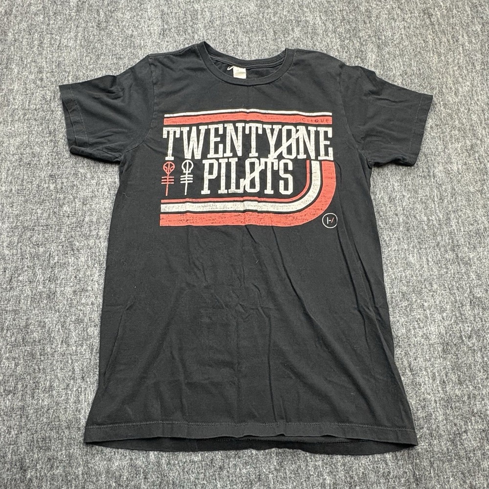 Twenty One Pilots T Shirt Men’s S Black Graphic Band Tee Logo Music