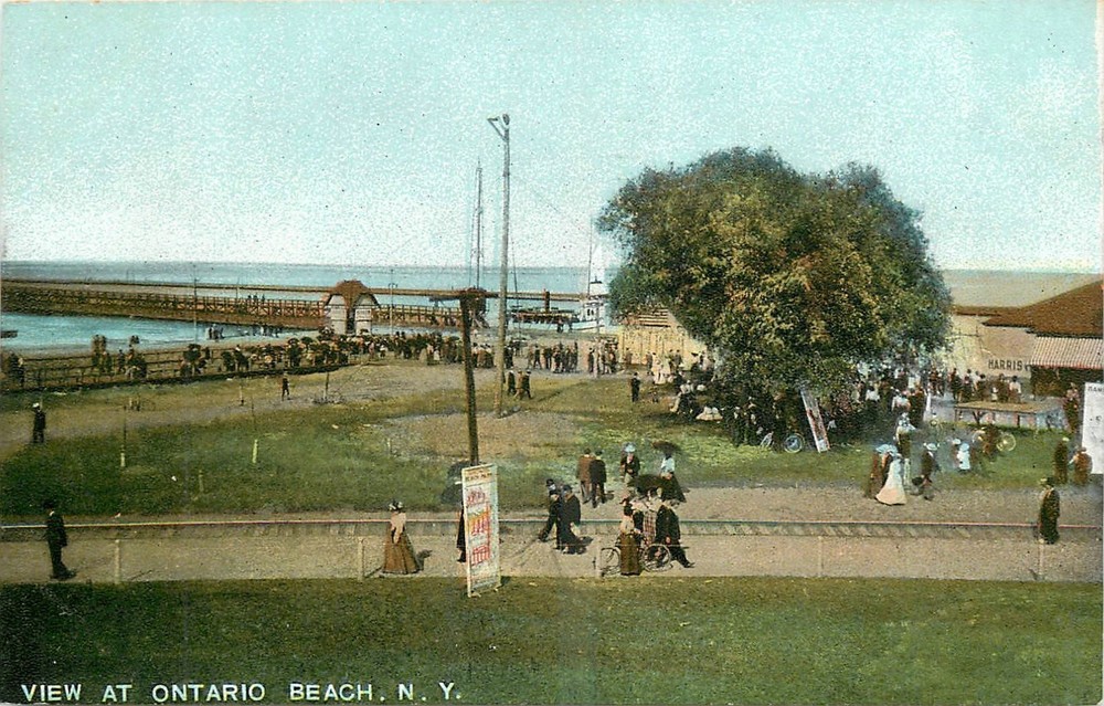c1910 Ontario Beach New York View High Leighton undivided Postcard 26-3547