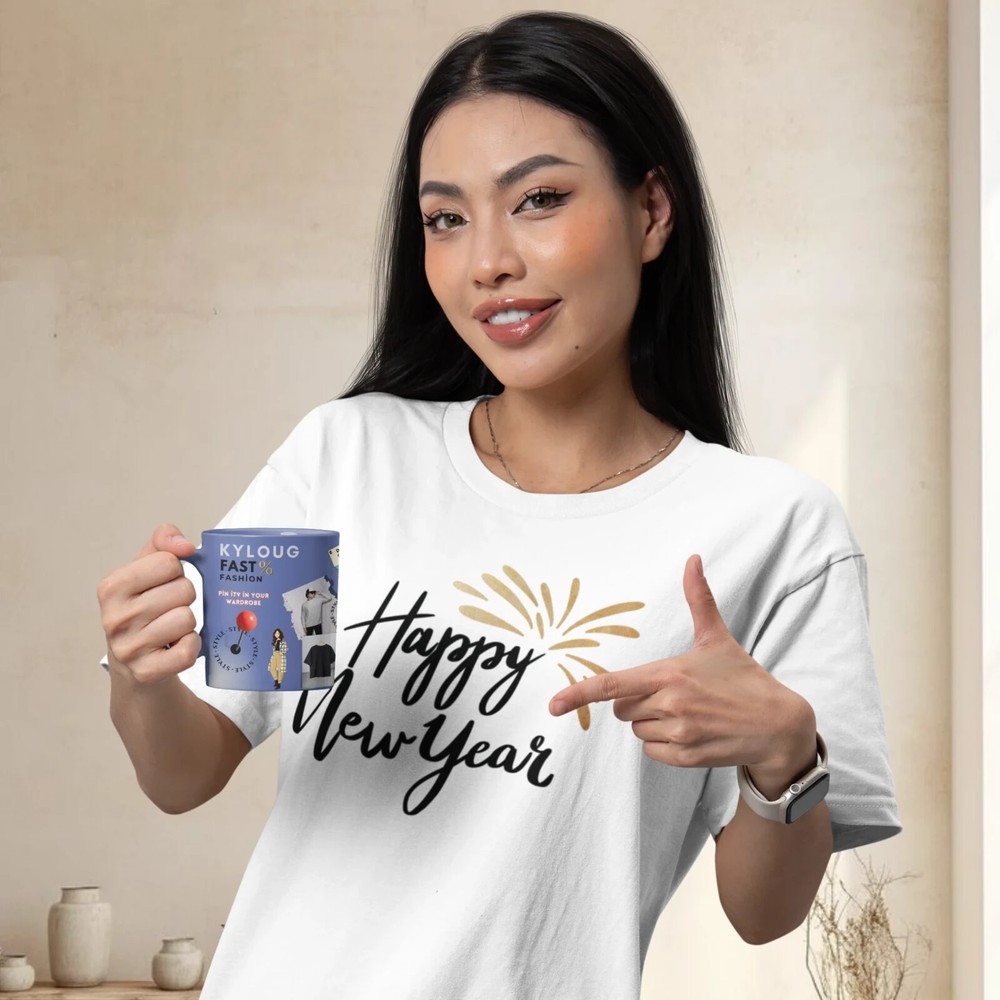 Women's New Year Special Comfort Fit Half Sleeve Round Neck T-Shirt