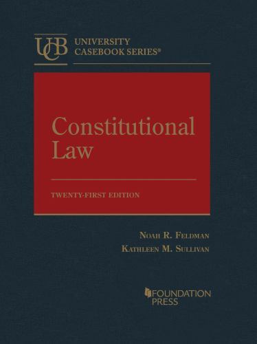 CONSTITUTIONAL LAW-TEXT, Used Good Condition, Free shipping in the US