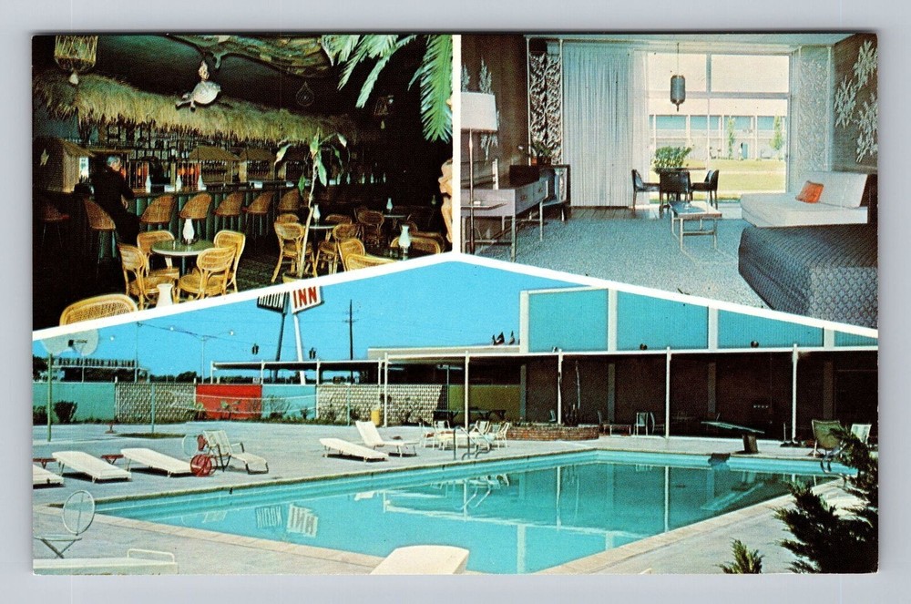 Louisiana LA New Orleans Hilton Inn Vintage Postcard