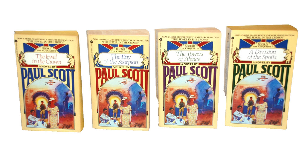 PAUL SCOTT The Raj Quartet AVON Books First Printing 1979 Paperback Set of 4