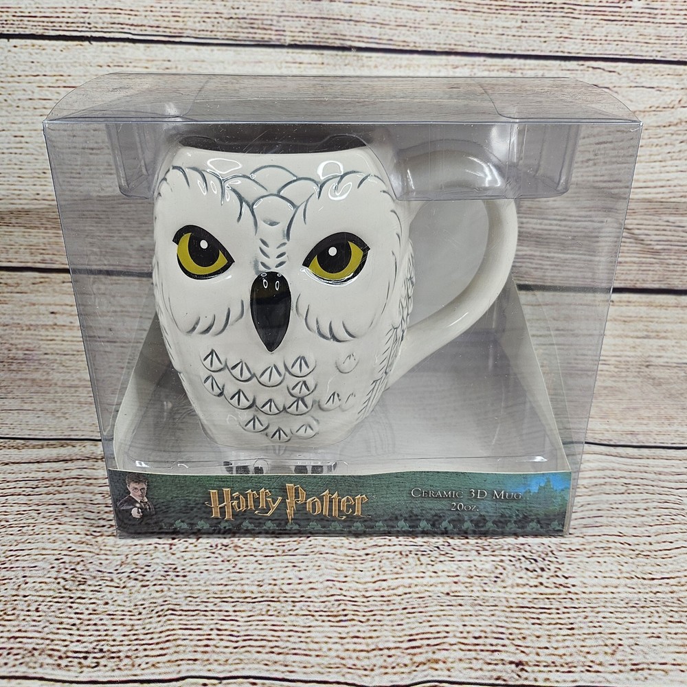 Harry Potter Hedwig Owl Shaped Ceramic Coffee Tea 3D 20oz Mug Novelty