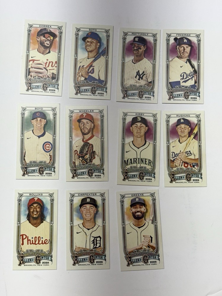 2025 Topps Allen & Ginter Mini A&G Back x11 Card Lot