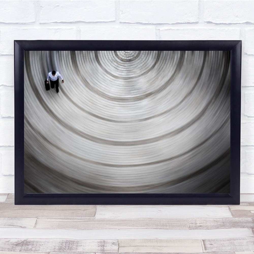 Carousel Man Circle Work Israel Spin Spinning Wall Art Print
