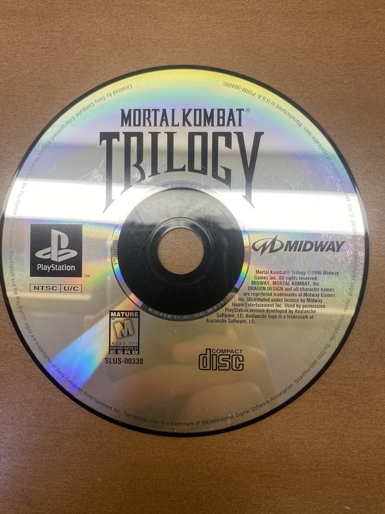 Mortal Kombat Trilogy - Sony PlayStation 1 Disc Only
