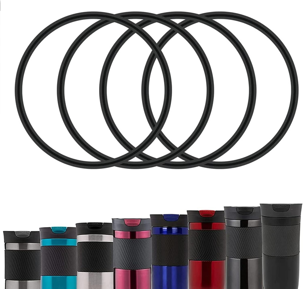 BOSORIO 4 Pack Gaskets Compatible with Contigo Snapseal Byron Travel Mug 16Oz &