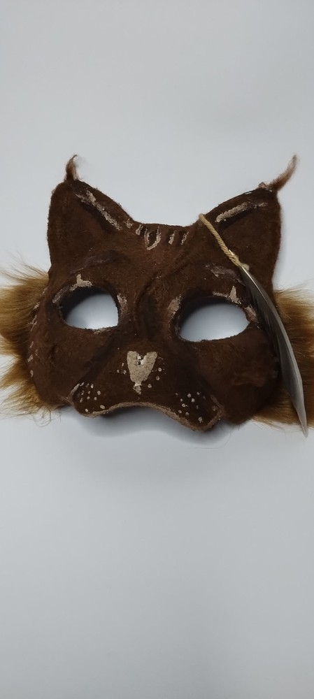 Handmade One Of A Kind Therian Mask - Chocolate Vanilla Cat