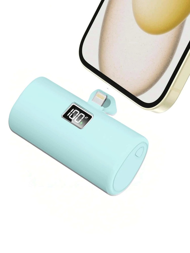 6000mAh Ultra-Compact Power Bank with Built-In Port for Fast Direct Charging
