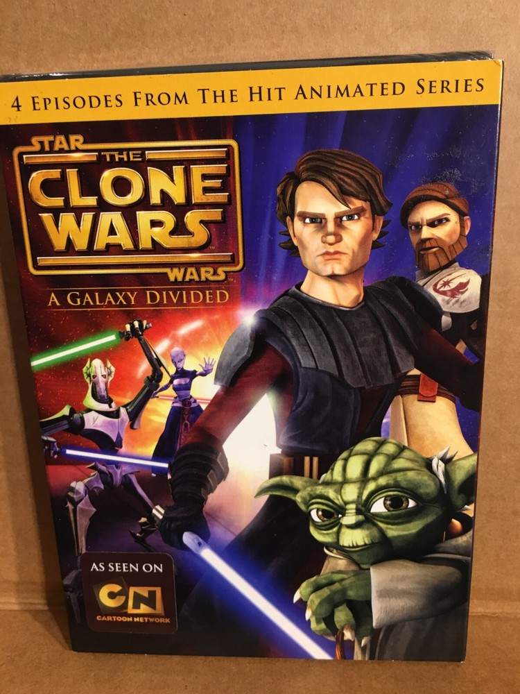 Star Wars: Clone Wars - A Galaxy Divided (DVD, 2009)