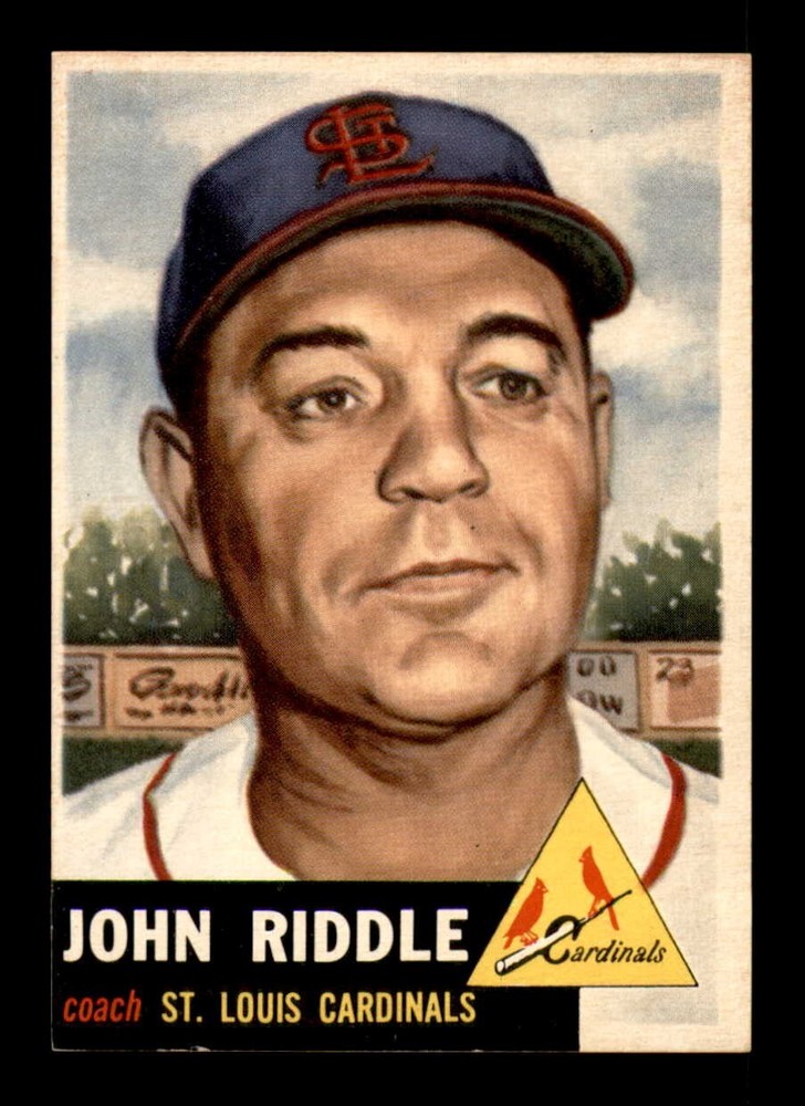 1953 Topps John Riddle #274 NM High Grade Rare Baseball Card  