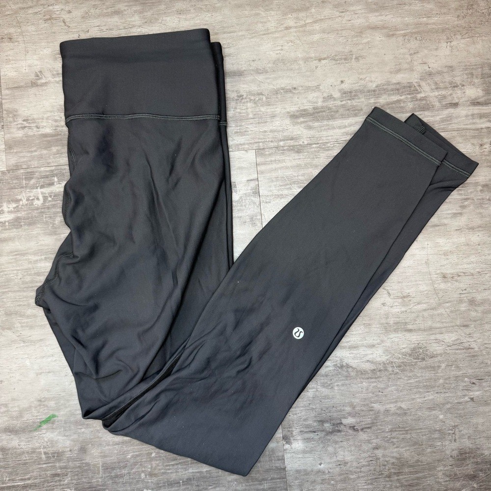 Lululemon Black Fleece Lined Leggings align size 10