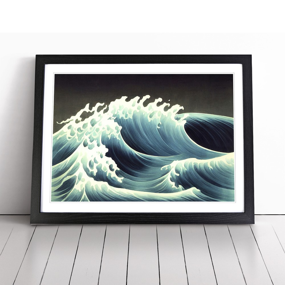 The Dreamy Ocean Wave Wall Art Print Framed Canvas Picture Poster Decor