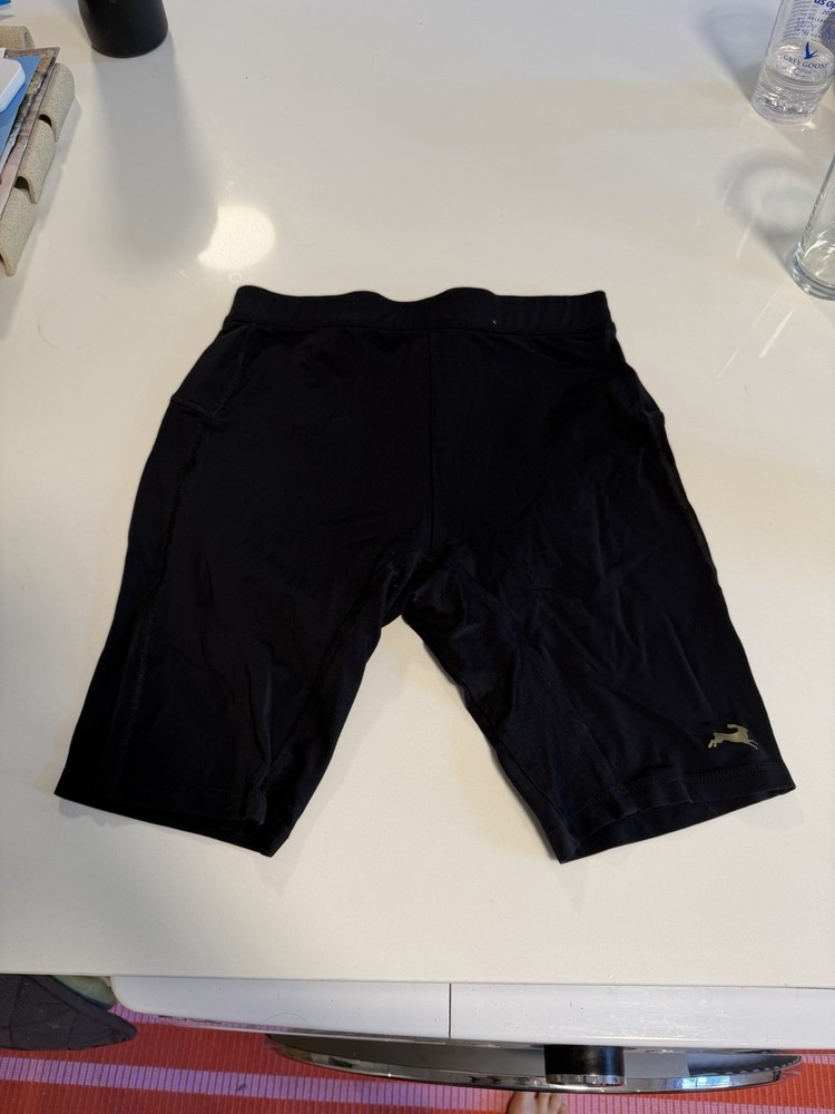 Tracksmith Men's Black Half Tights Lined Size M