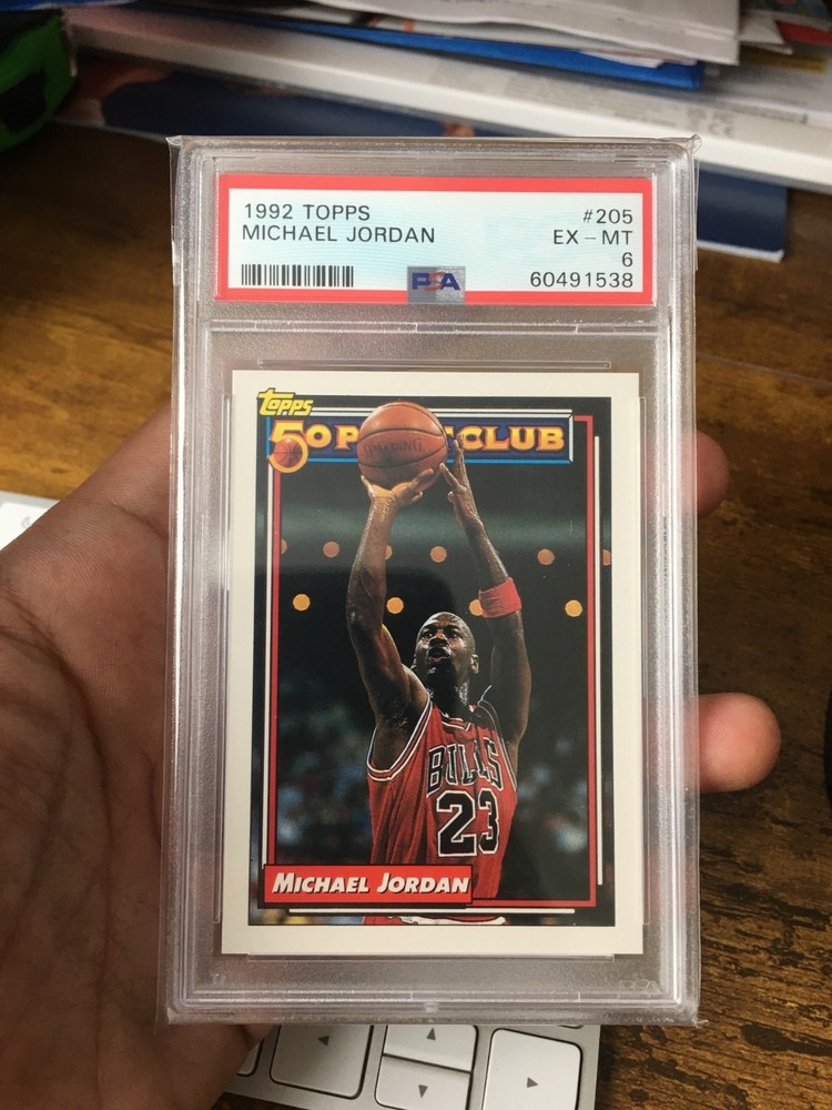 1992 Topps #205 Michael Jordan Psa 6