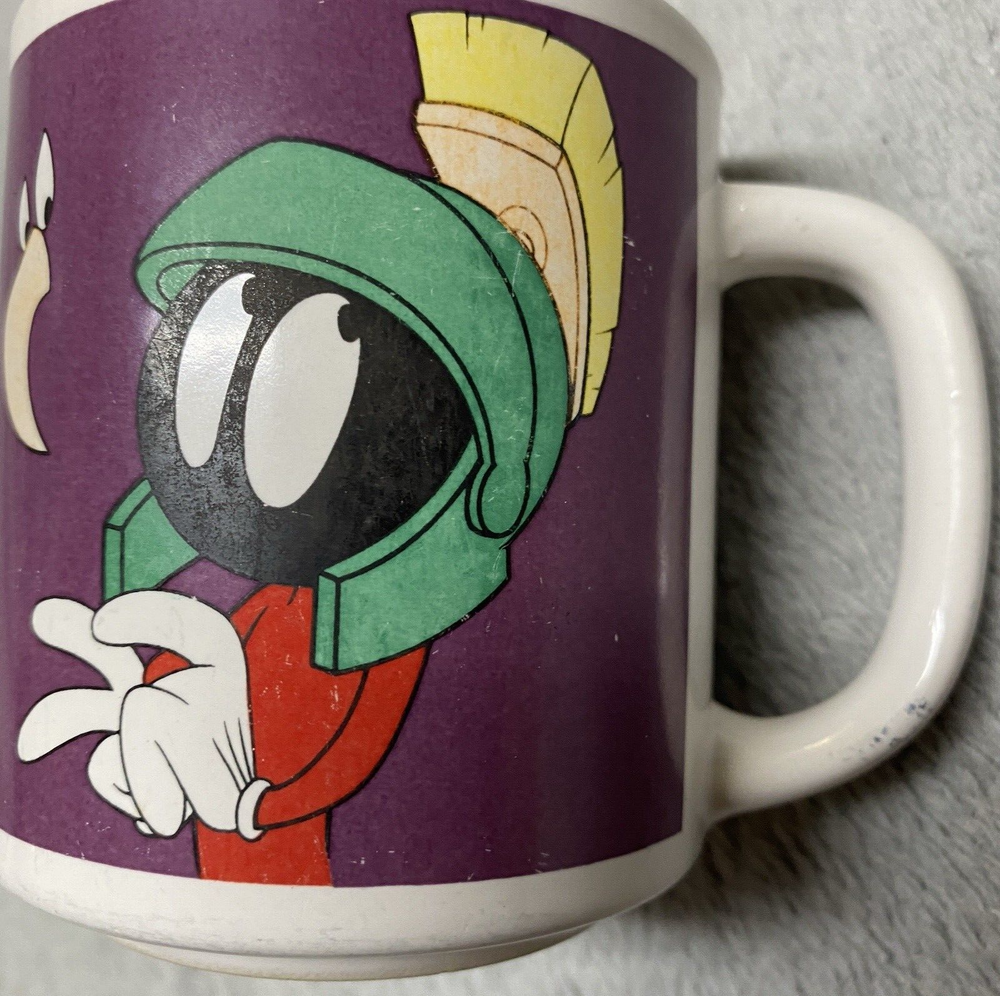 VTG 1994 Six Flags Marvin The Martian Looney Tunes Coffee Mug
