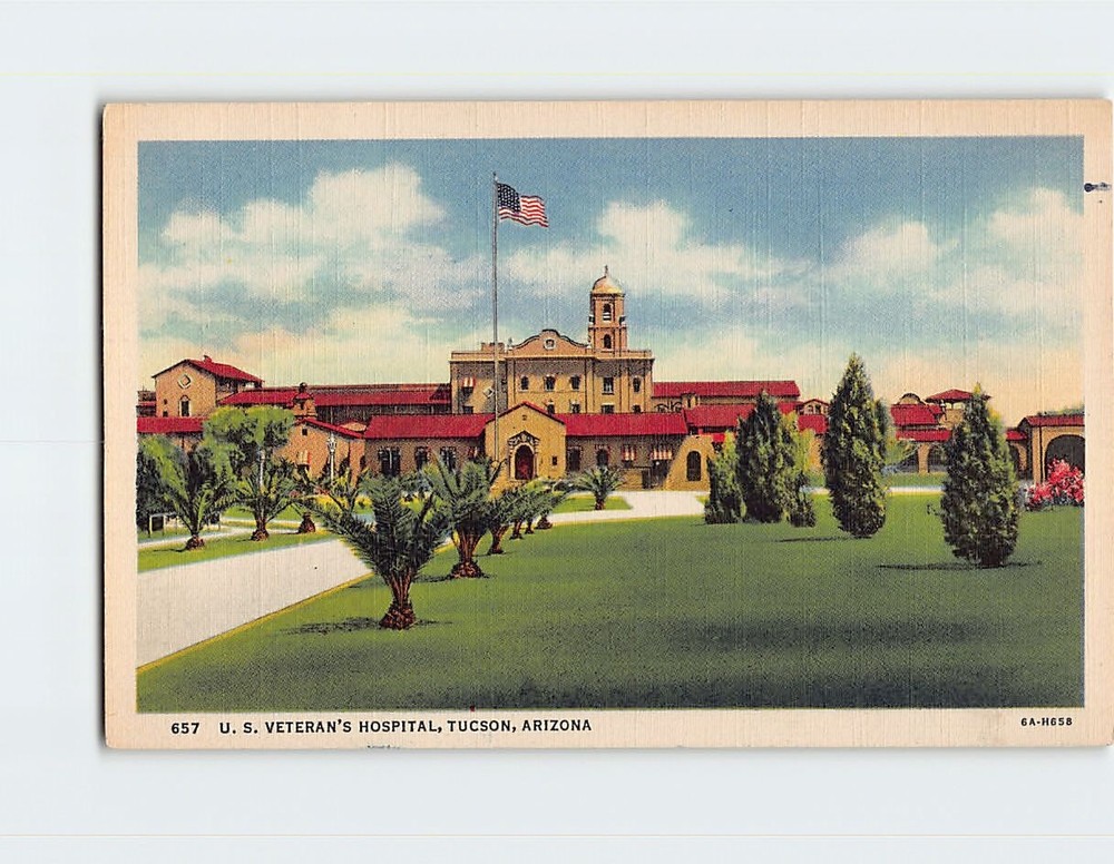 Postcard US Veteran's Hospital Tucson Arizona USA