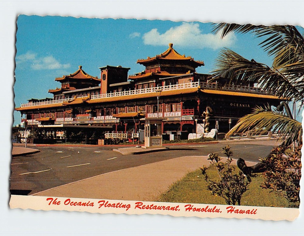 Postcard Oceania Floating Restaurant Honolulu Hawaii USA