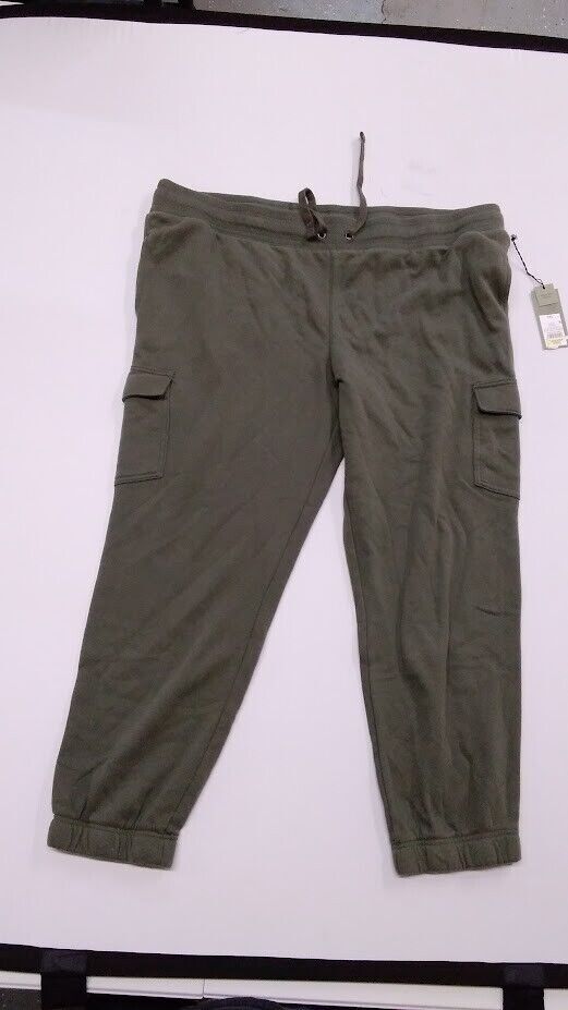 Ultra Soft Fleece Tapered Cargo Pants - Goodfellow & Co Olive Green XXL