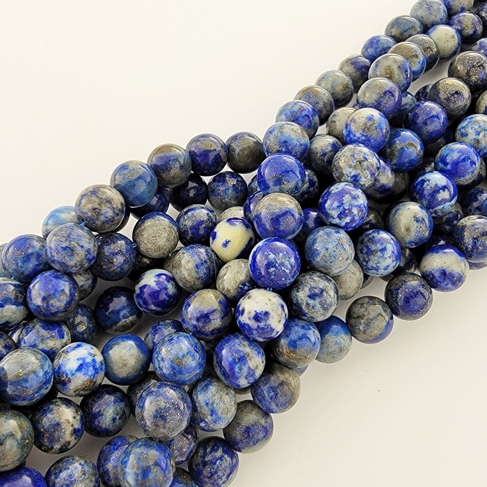 Lapis Lazuli Beads B Quality Gemstone Natural Smooth Round Beads 6mm 8mm