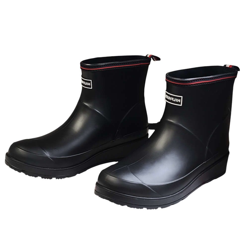 TOMMY HILFIGER Breezi3 Womens Rubber Slip On Rain Boots Size 8 Imperfect Box