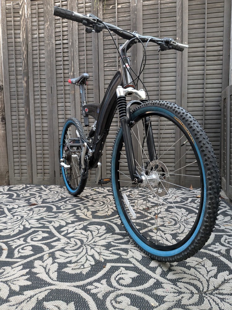 EPX Terra Shark Carbon Fiber Full Suspension Cross Country Vintage Mountain Bike