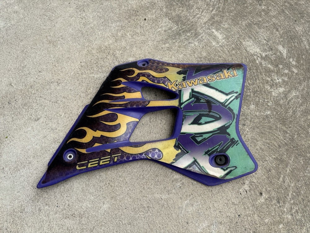Kawasaki KDX200 KDX 200 Plastics Shroud Cover Side OEM Genuine Purple 49089-1121
