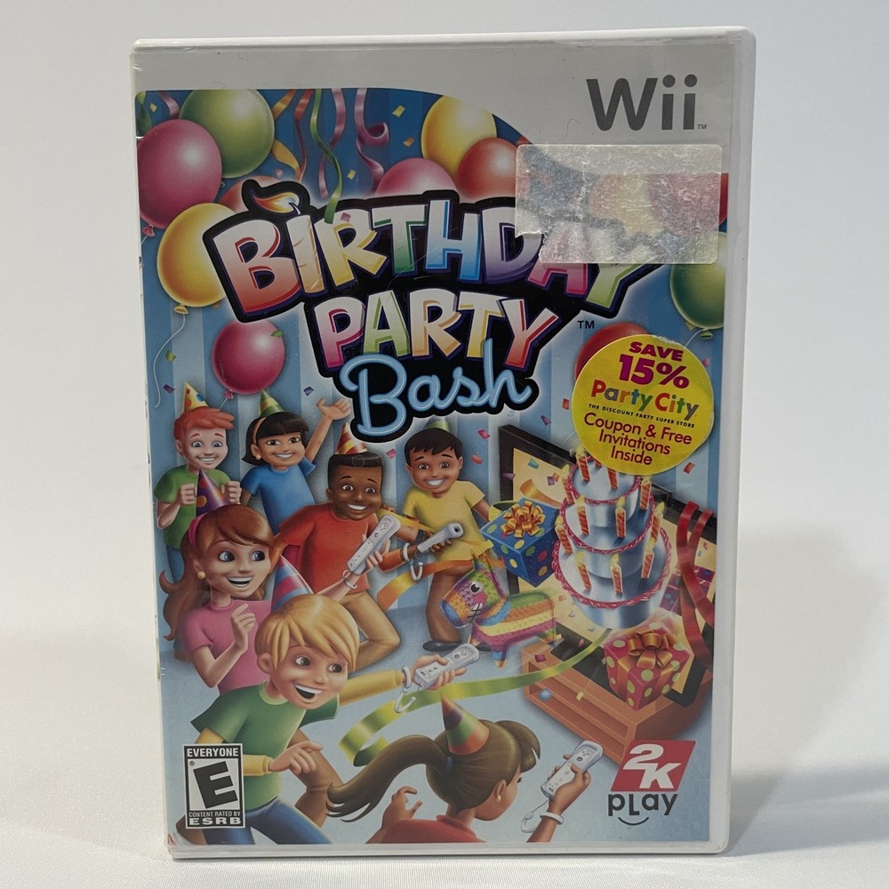Birthday Party Bash Nintendo Wii Family Party Game CIB Complete