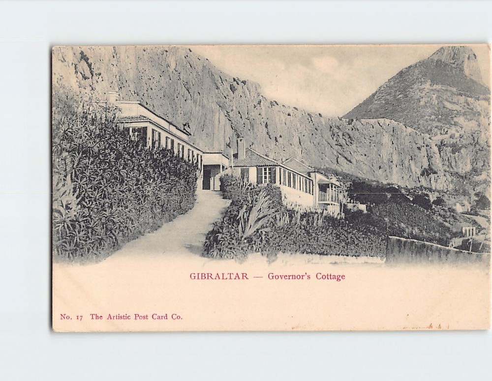 Postcard Governor's Cottage Gibraltar British Overseas Territory