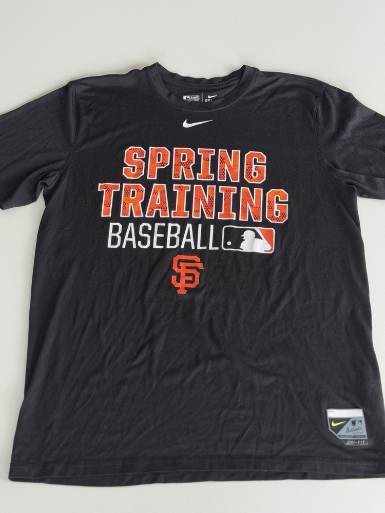 San Francisco Giants Spring Training MLB T-Shirt - Nike Dri-Fit Black Medium
