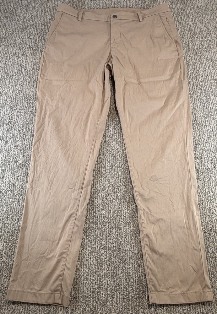 Bird Dogs Boom For Your Boomstick Pants Mens 36x32 Golf Stretch Khaki Lined