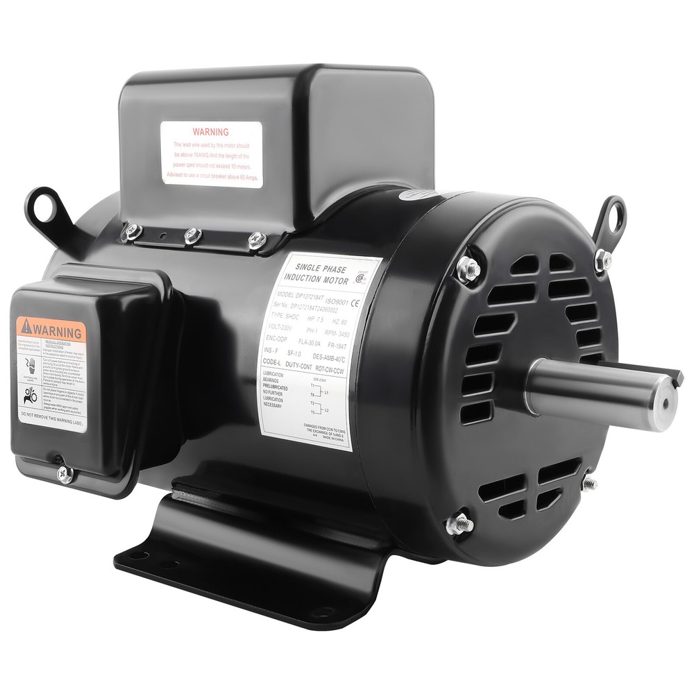 Air Compressor Motor 7.5HP 3450 RPM 1-1/8