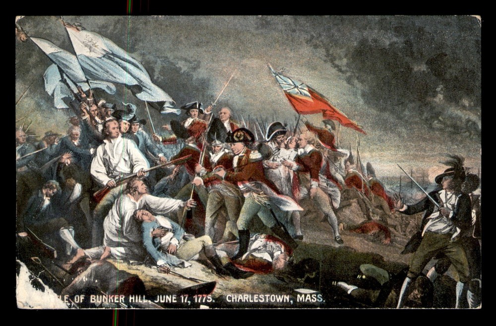 Battle Of Bunker Hill Charlestown Massachusetts MS UNP Postcard