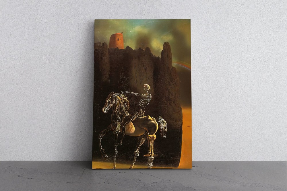 The Horseman of Death Canvas Print by Salvador Dali, Painting Reproduction Art