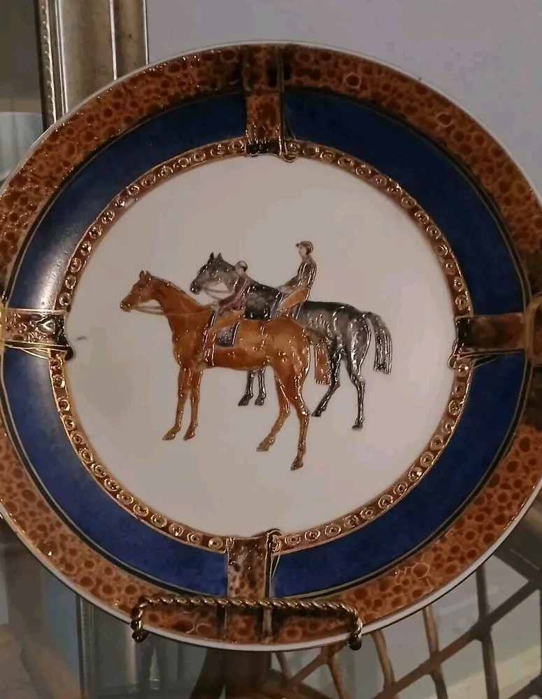 Oklahoma Importing Co Horse & Rider Decorative plate