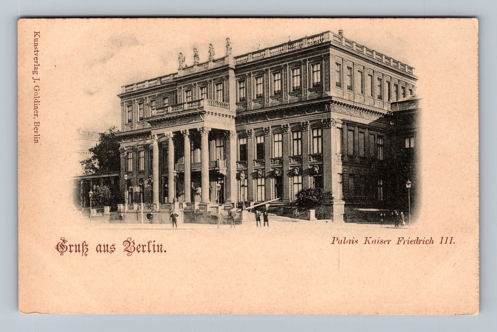 Germany-Berlin Kaiser Palace Souvenir Old Postal PC Card View Vintage Postcard