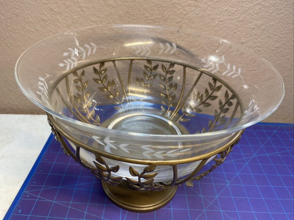 princess house bowl centerpiece set gloria decor #4614 & #4615