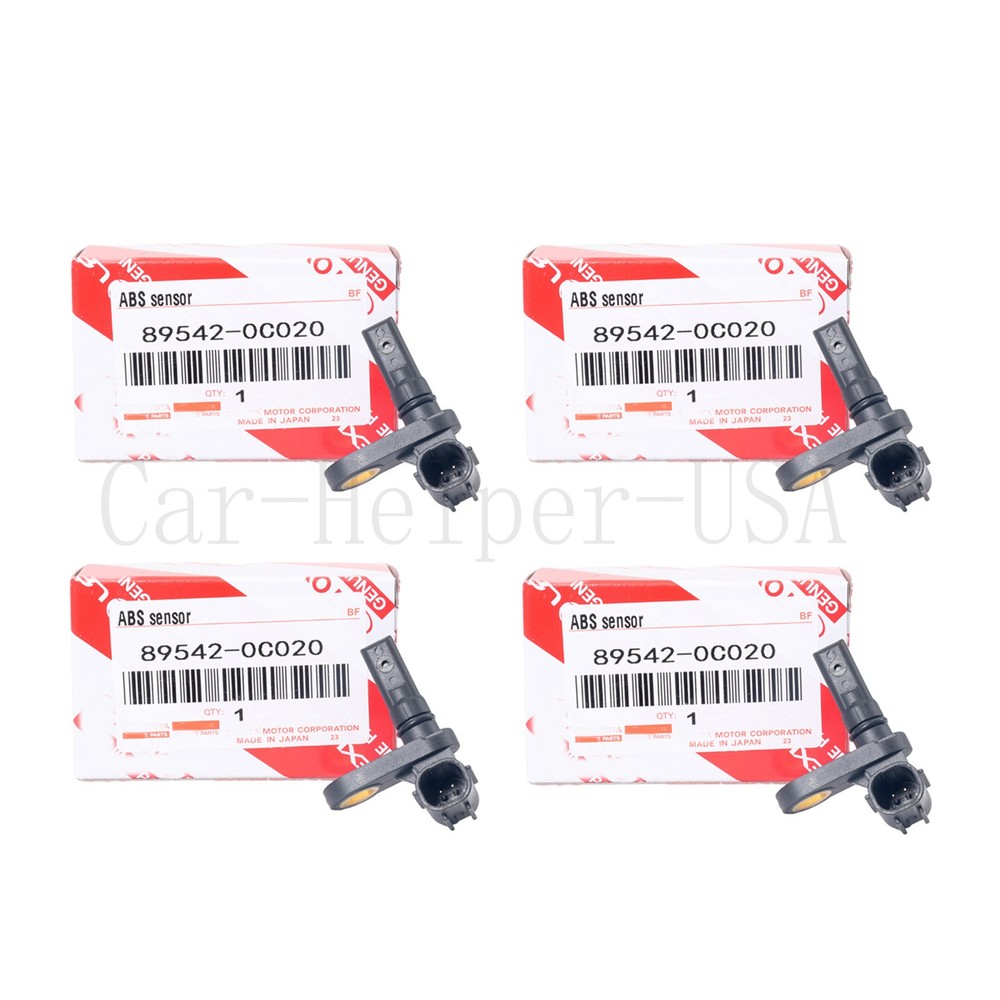 Set of 4 ABS Wheel Speed Sensor Front Rear Left and Right For Tundra 2007-2017