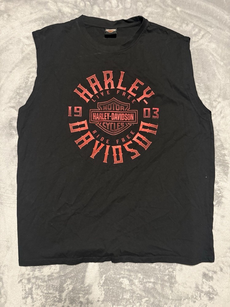 Harley-Davidson Legendary Motorcycles Black Tank Top 3XL St Cloud Mn Shirt