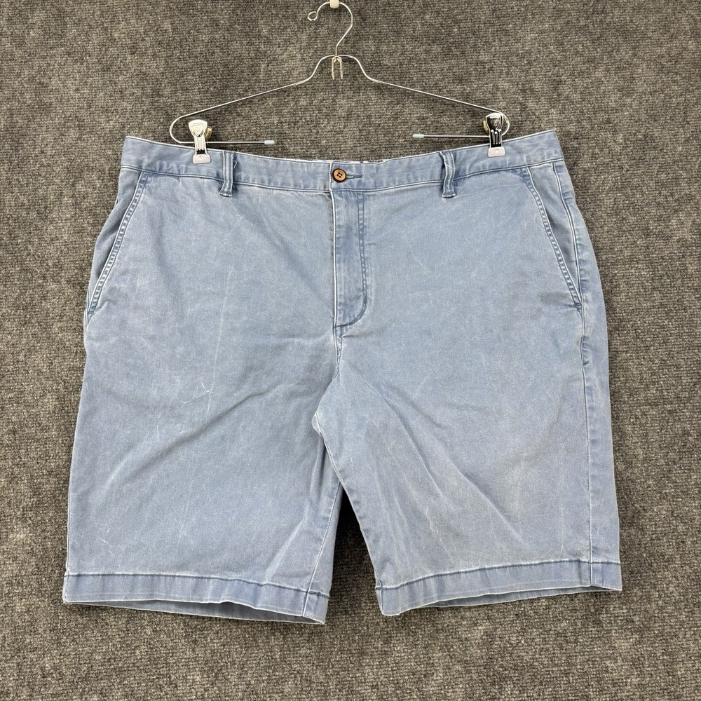 Tommy Bahama Blue Chino Shorts Flat Front 9.5” Inseam Men’s 40 Casual Preppy