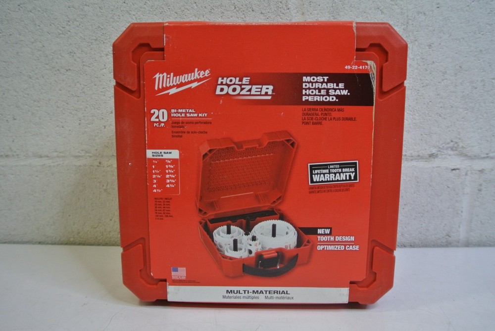 Milwaukee Bi-Metal Hole Saw Set 20-Piece with Hole Dozer