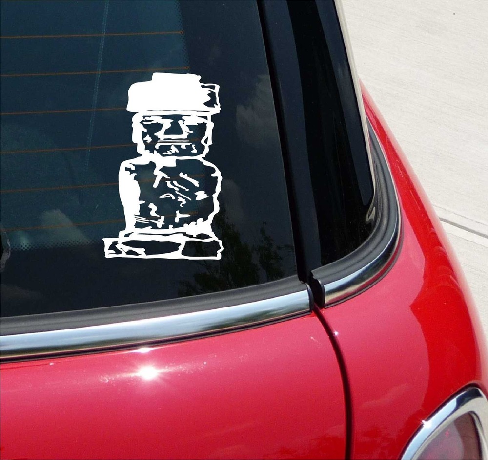 EASTER ISLAND HEAD ECUADOR GRAPHIC DECAL STICKER ART CAR WALL