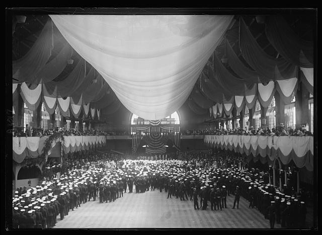 Annapolis Maryland President Harding U.S. Naval Academy 1920s Ceremony Hall