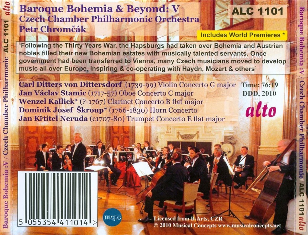 Petr Chromcák/Czech Chamber Philharmonic Orchestra Baroque Bohemia & Beyond, Vol