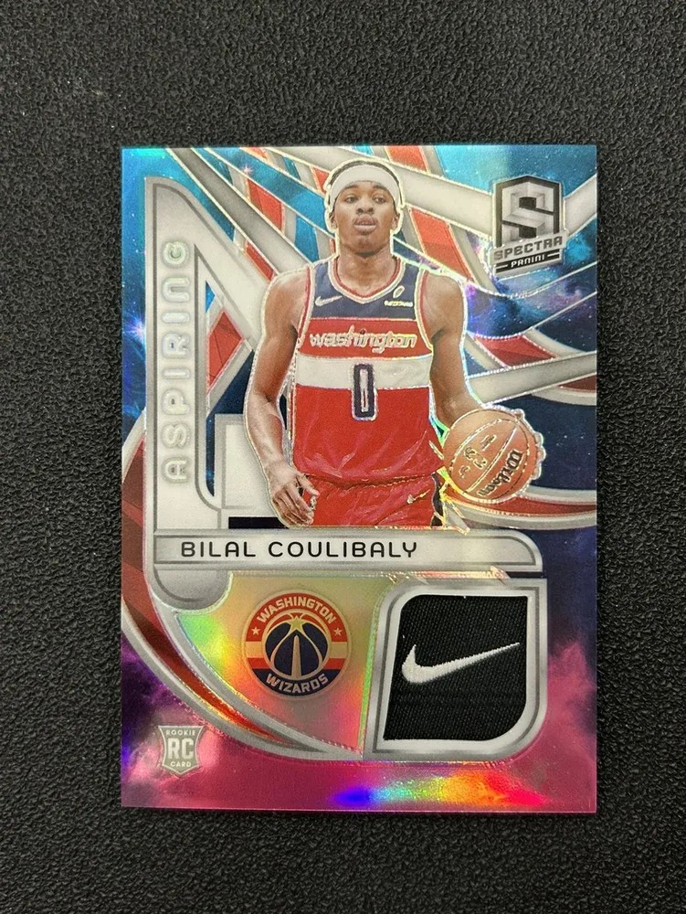2023-24 Panini Spectra Bilal Coulibaly Rookie Patch 1/1 RC Cosmic Swoosh Nike