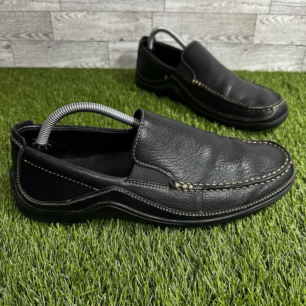 Cole Haan C03557 Tucker Venetian Black Slip On Moc Toe Loafer shoes Men's 9.5 M